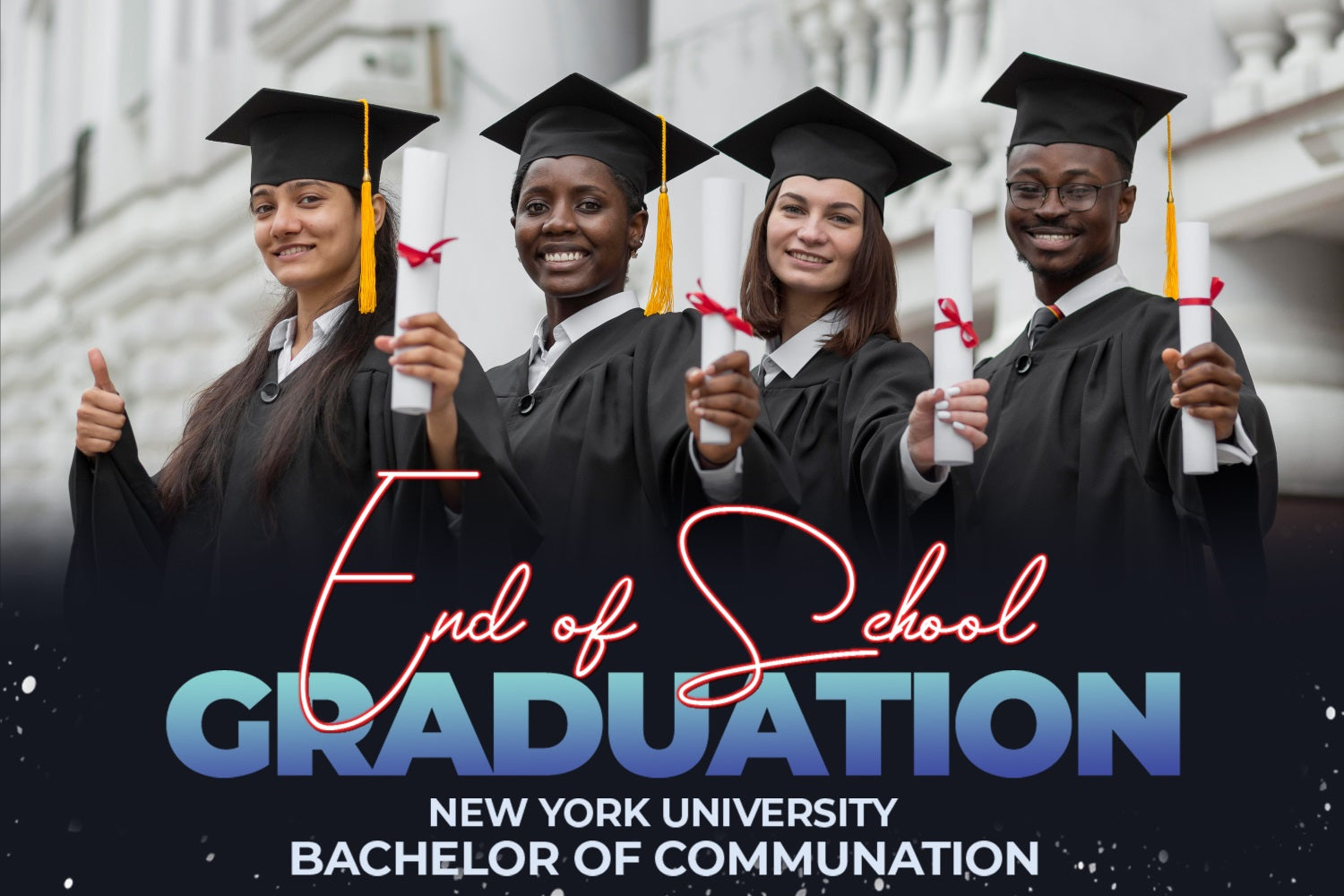 Graduation Photo Backdrop Ideas New York University Customized Party Graduation Backdrop MRR4-42