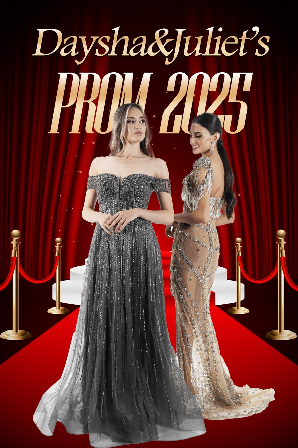 Graduation Backdrop Red Carpet Glamour Custom Party Graduation Backdrop MRR4-53
