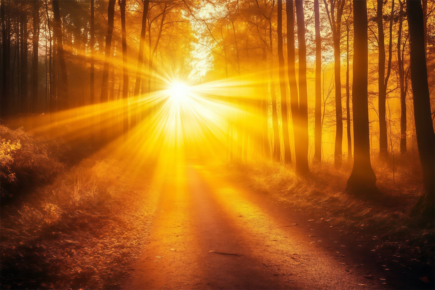 Fall Forest Backdrop Radiant Lightfall Trail Backdrop MRR7-103