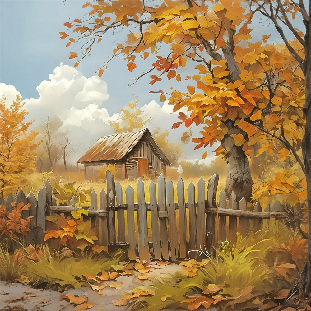 Fall Photoshoot Backdrop Breeze Cottage Dream Backdrop MRR7-141