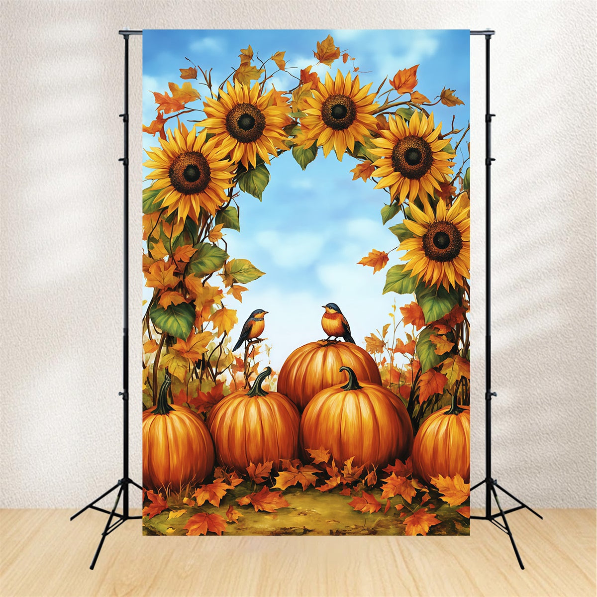 Fall Photography Backdrops Pumpkin Arch Delight Backdrop MRR7-145