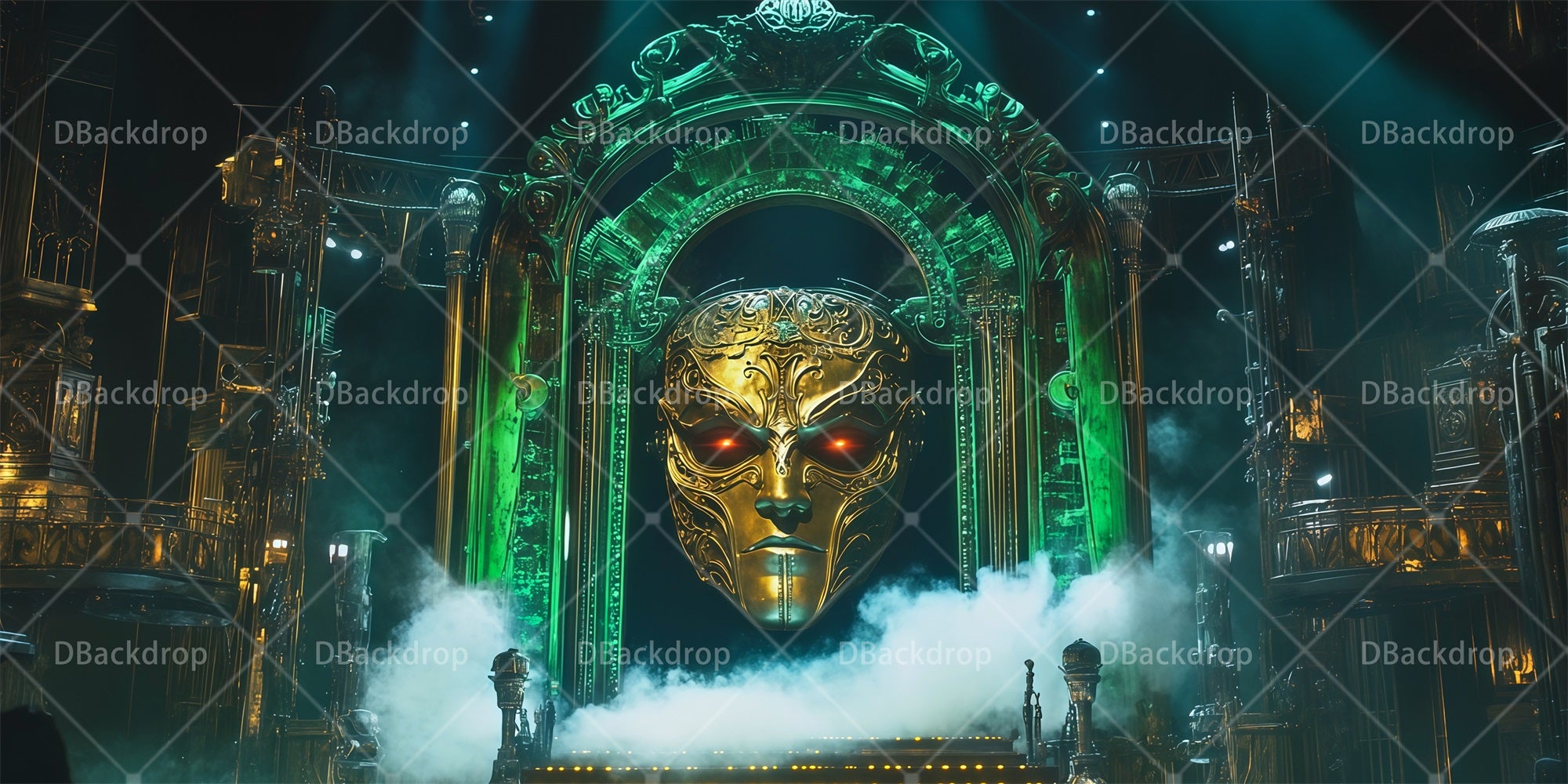 Theater Stage Backdrops Wizard's Throne Room School Play Backdrops RR66-T105