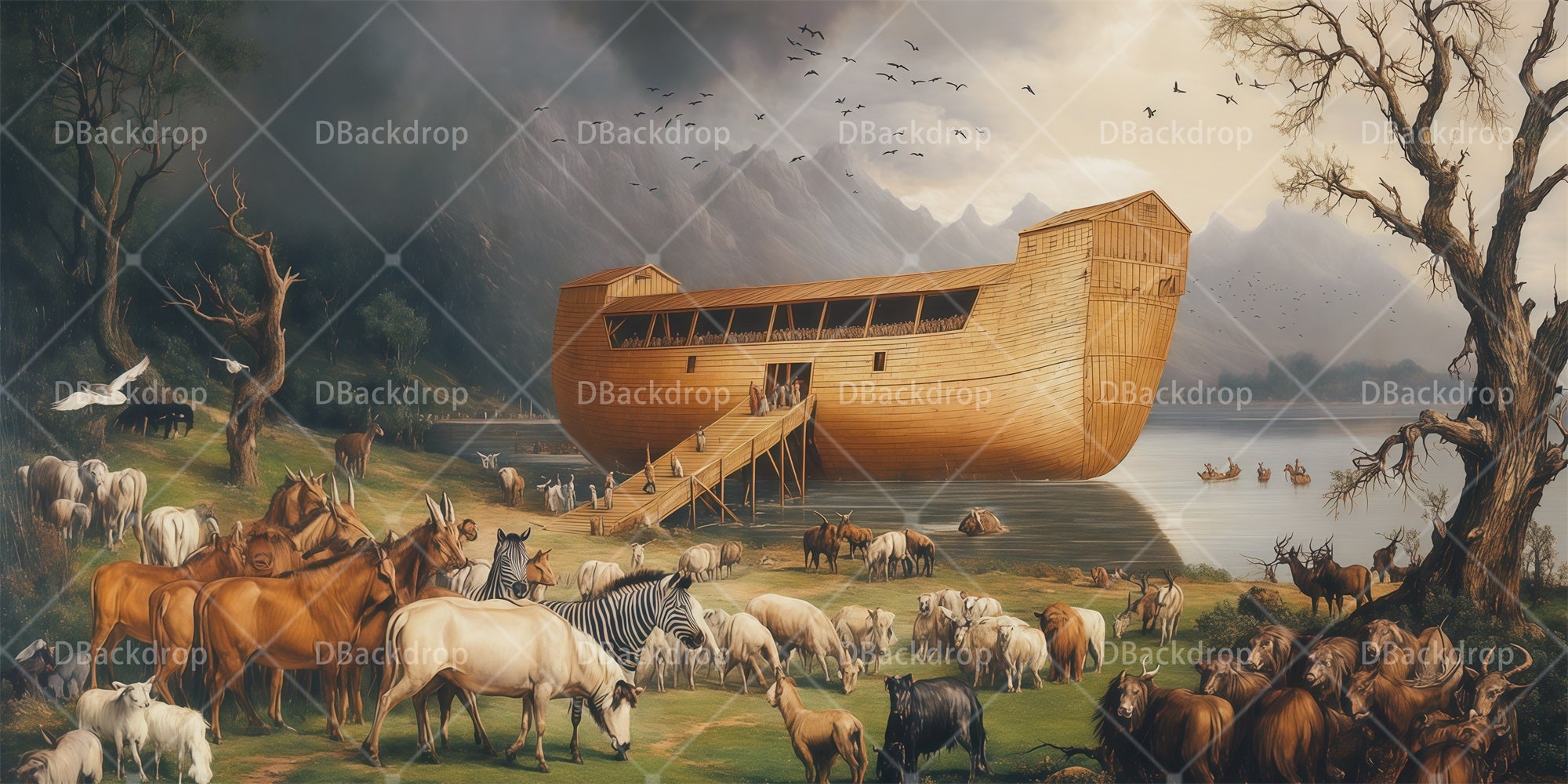 Professional Stage Backdrops Boarding Ark Performance Backdrop RR66-T89