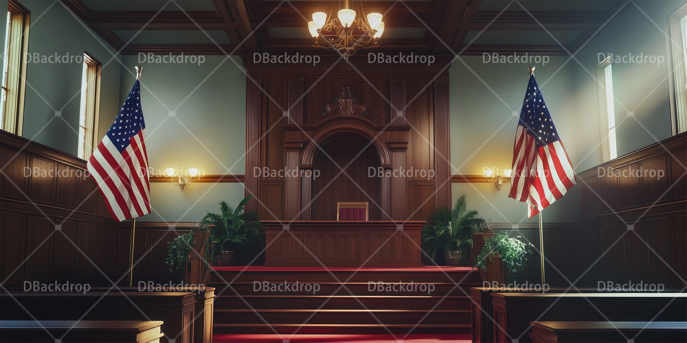 Stage Backdrop Ideas American Courtroom Backdrop For Theater RR66-T91