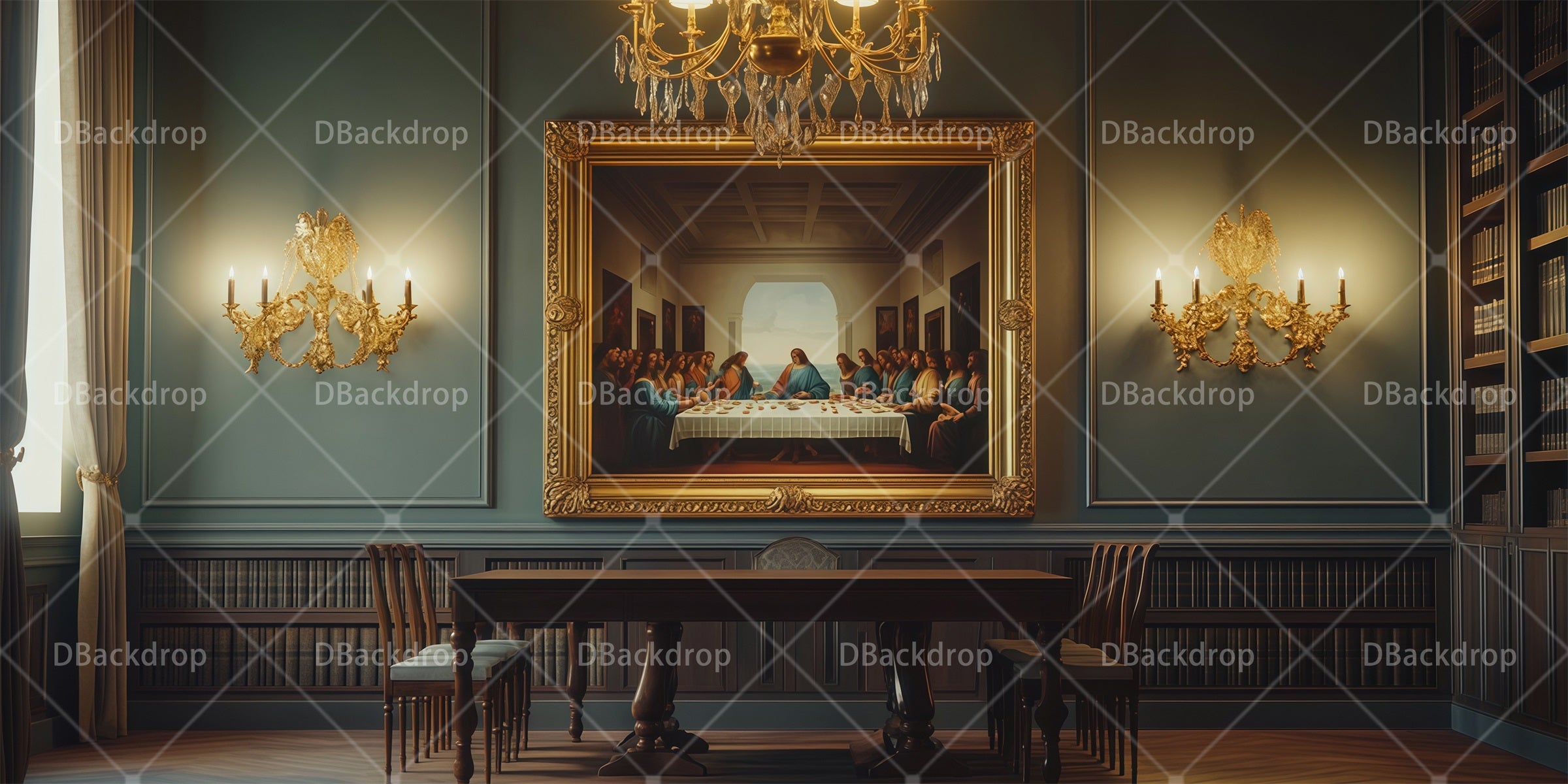 Theater Backdrop Jury Room Professional Stage Backdrops RR66-T92