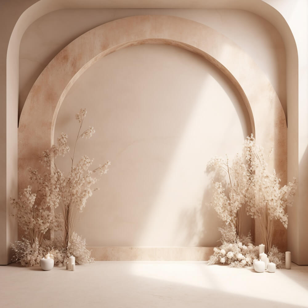 6.5x6.5ft Dreamy Bloom Boho Photography Backdrop RR7-13 (only 1)