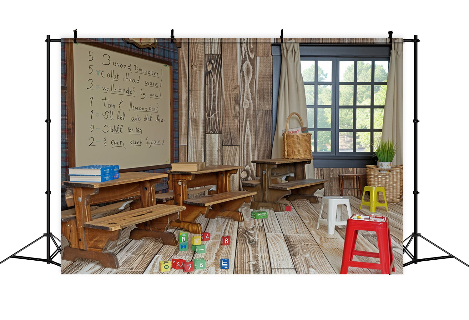 Vintage Classroom Back to School Backdrop RR7-186