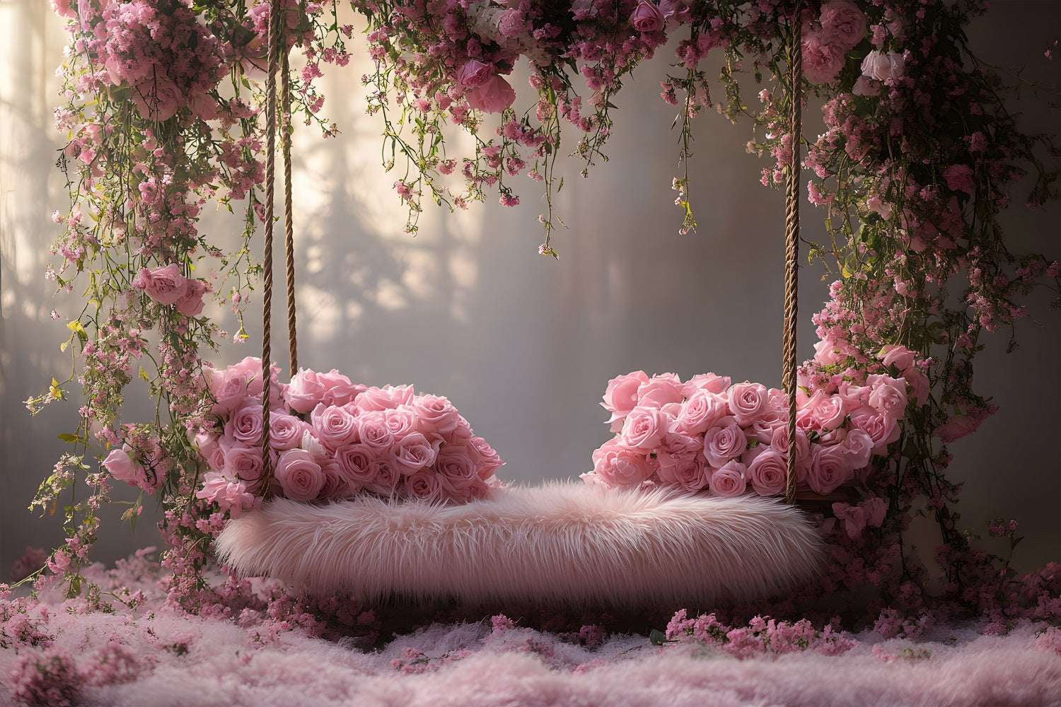 Pink Rose Swing Bohemian Backdrop RR8-430
