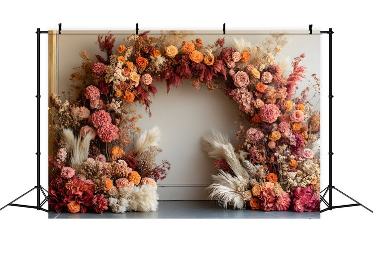 Bohemian Warm Tones Arch Backdrop RR8-432