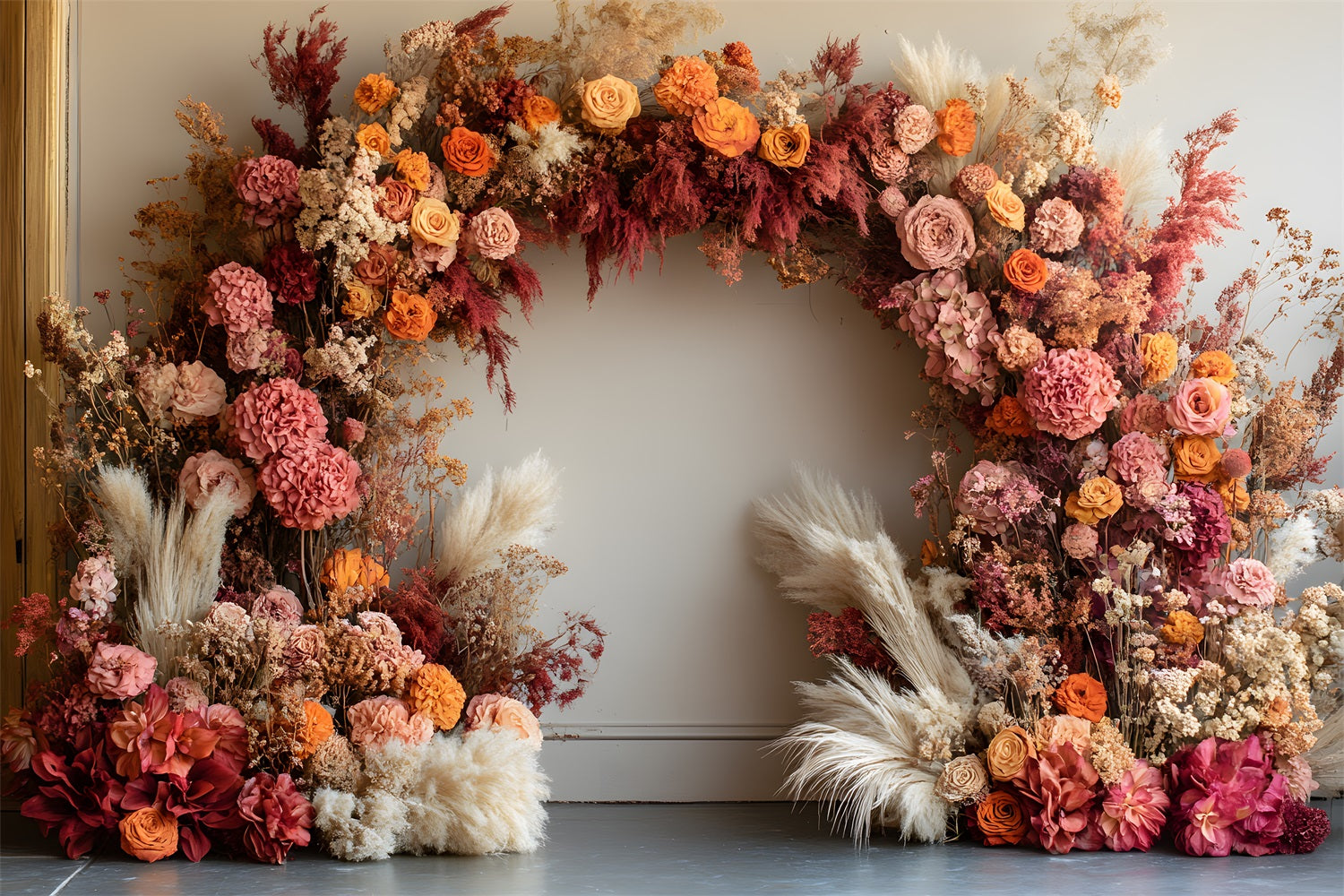 Bohemian Warm Tones Arch Backdrop RR8-432