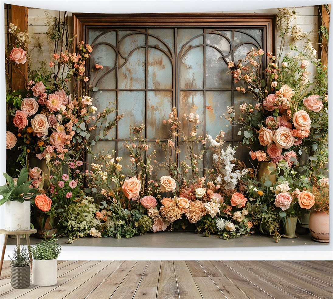 Boho Luxe Pampas Floral Arch Backdrop RR8-440
