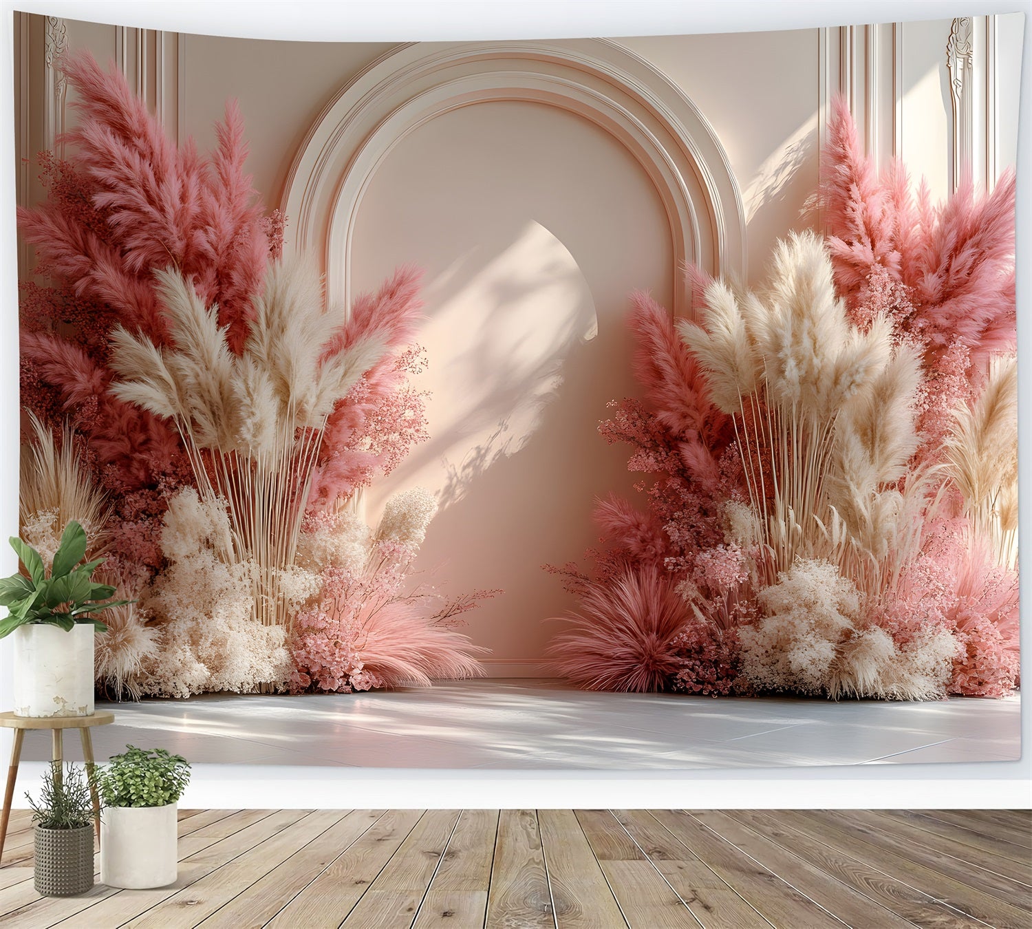 Sunset Hues Bohemian Wedding Arch Backdrop RR8-492