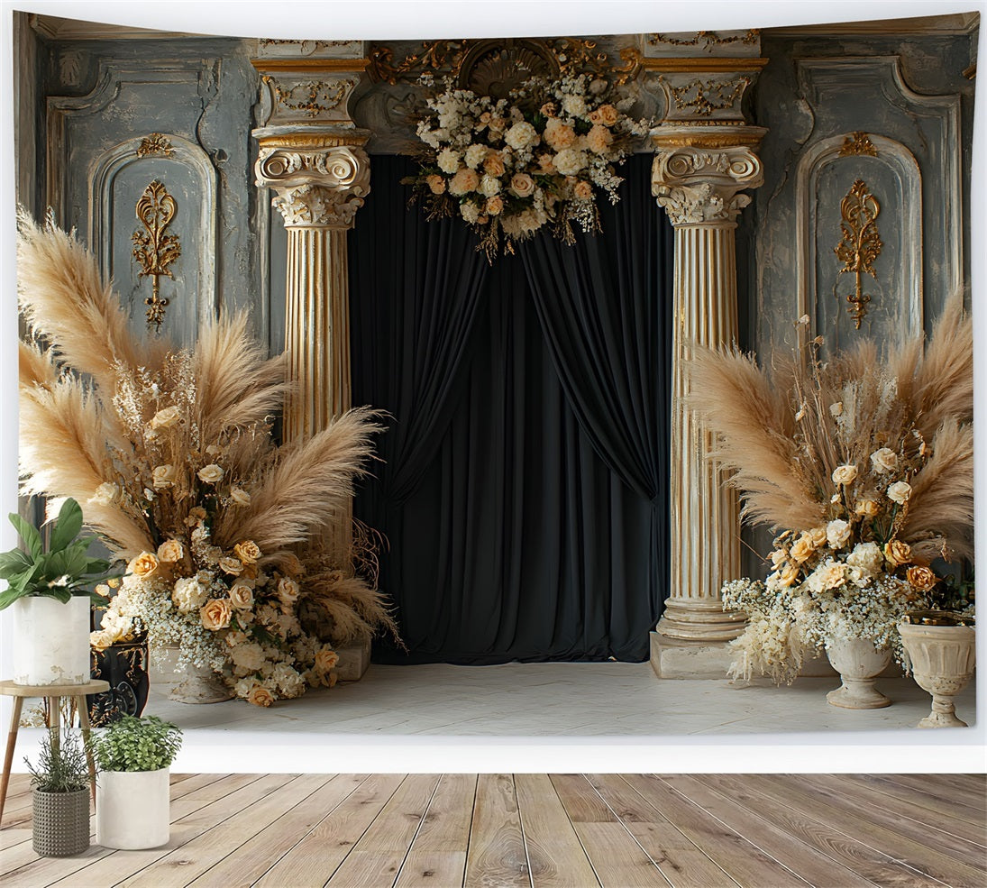 Serene Sands and Blush Tones Boho Backdrop RR8-497