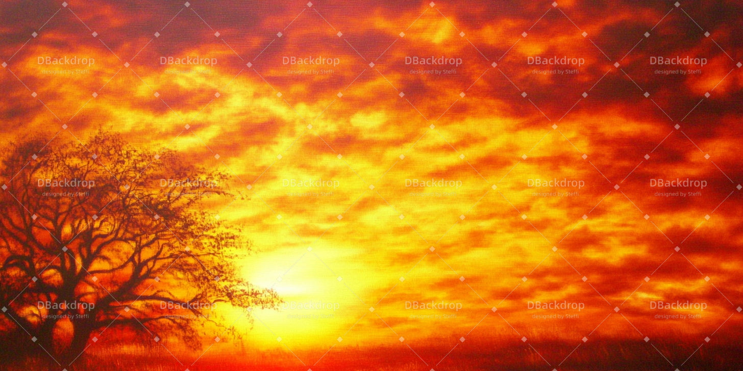 Theater Backdrop Sunset Time Church Stage Backdrops CSH59-T58