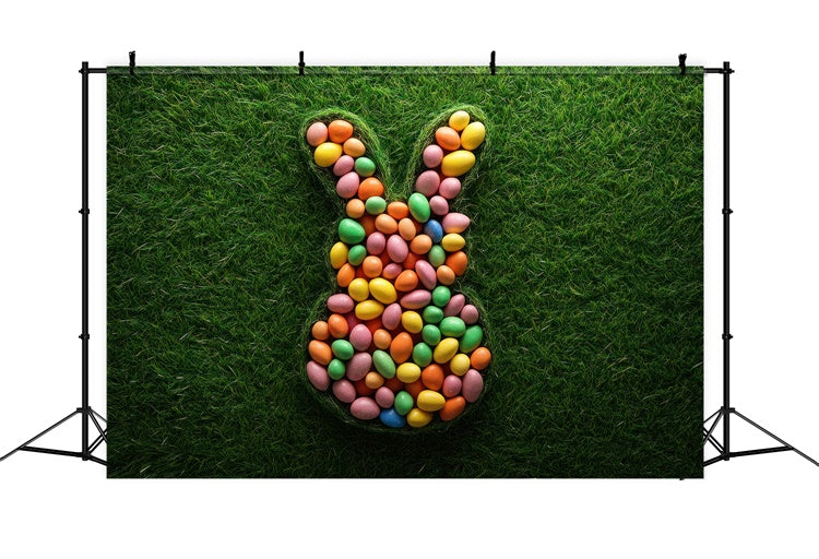 Easter Photo Backdrop Ideas Fun Bunny Egg Pattern Backdrop TWW3-46
