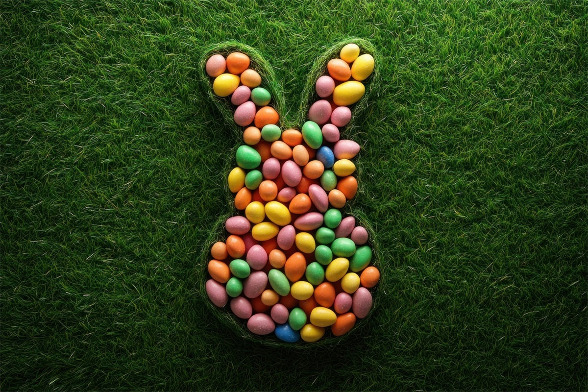 Easter Photo Backdrop Ideas Fun Bunny Egg Pattern Backdrop TWW3-46