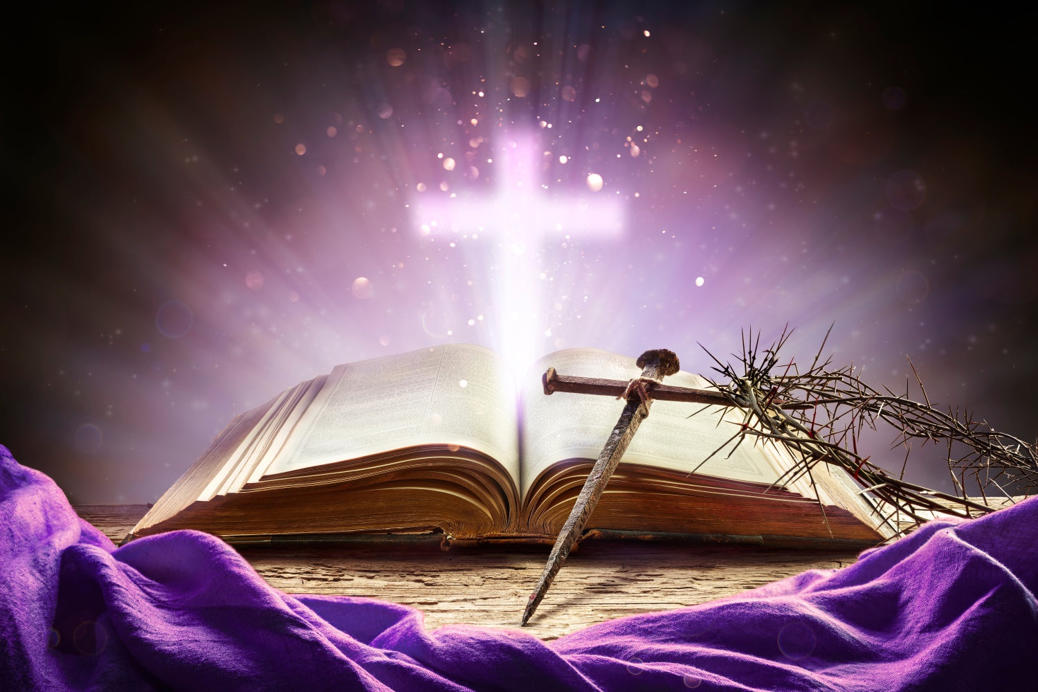 Easter Backdrops For Photos Sacred Cross Bible Backdrop TWW3-6