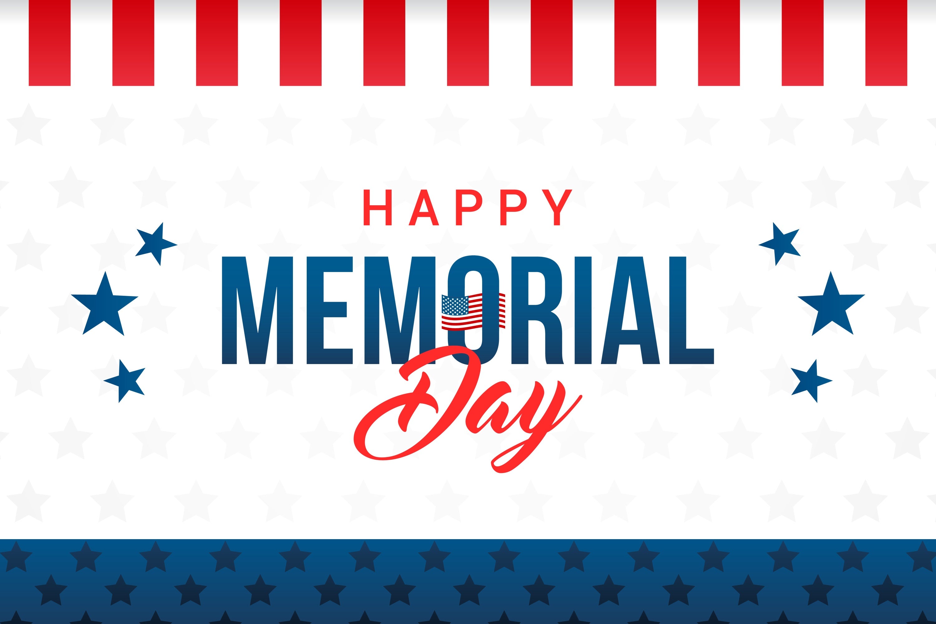 Memorial Day Backdrops Stars Stripes Tribute Backdrop TWW-20