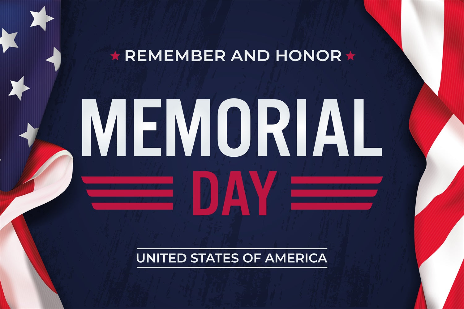Memorial Backdrop Ideas Classic Blue Flag Backdrop TWW4-23