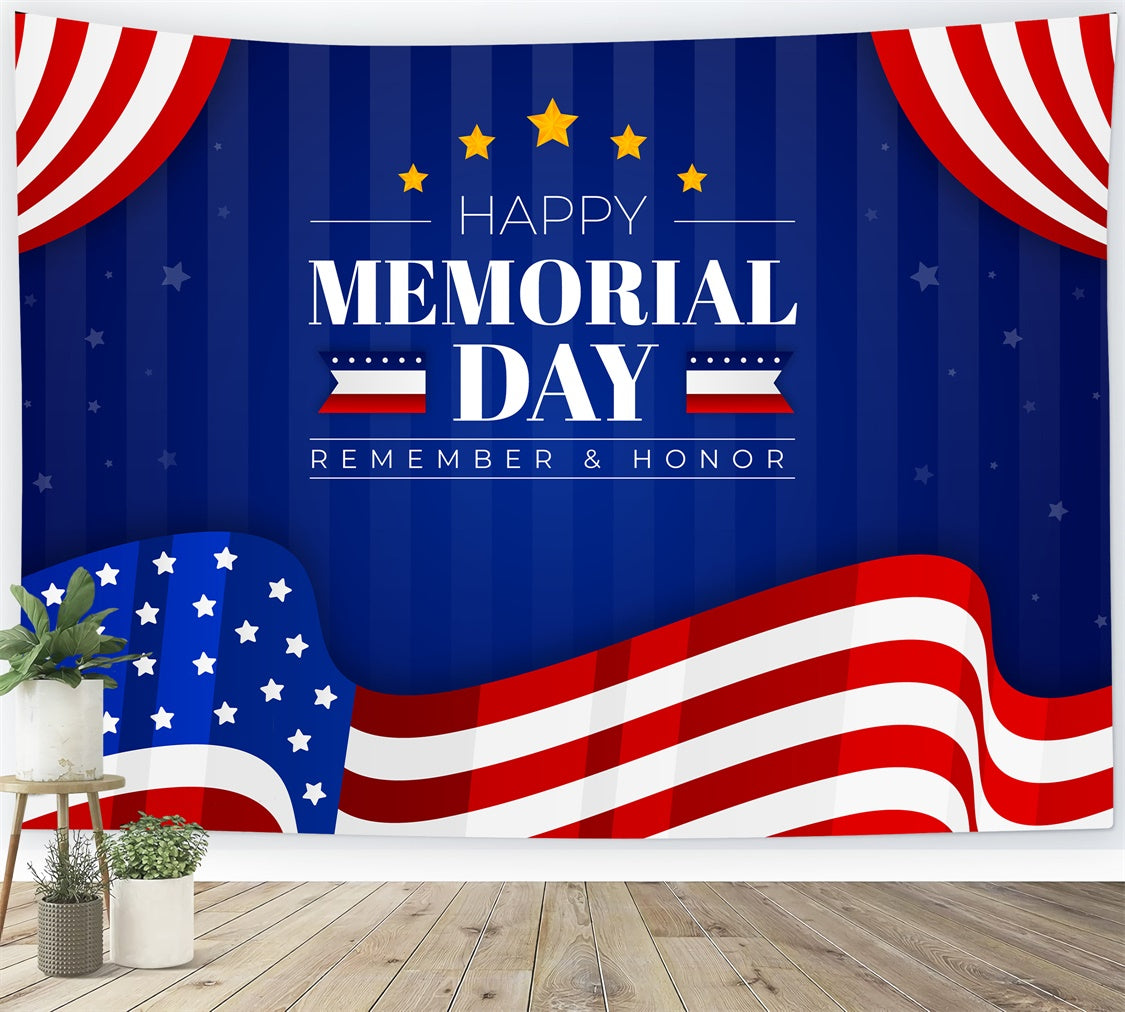 Memorial Backdrop Ideas Elegant Flag Star Backdrop TWW4-29