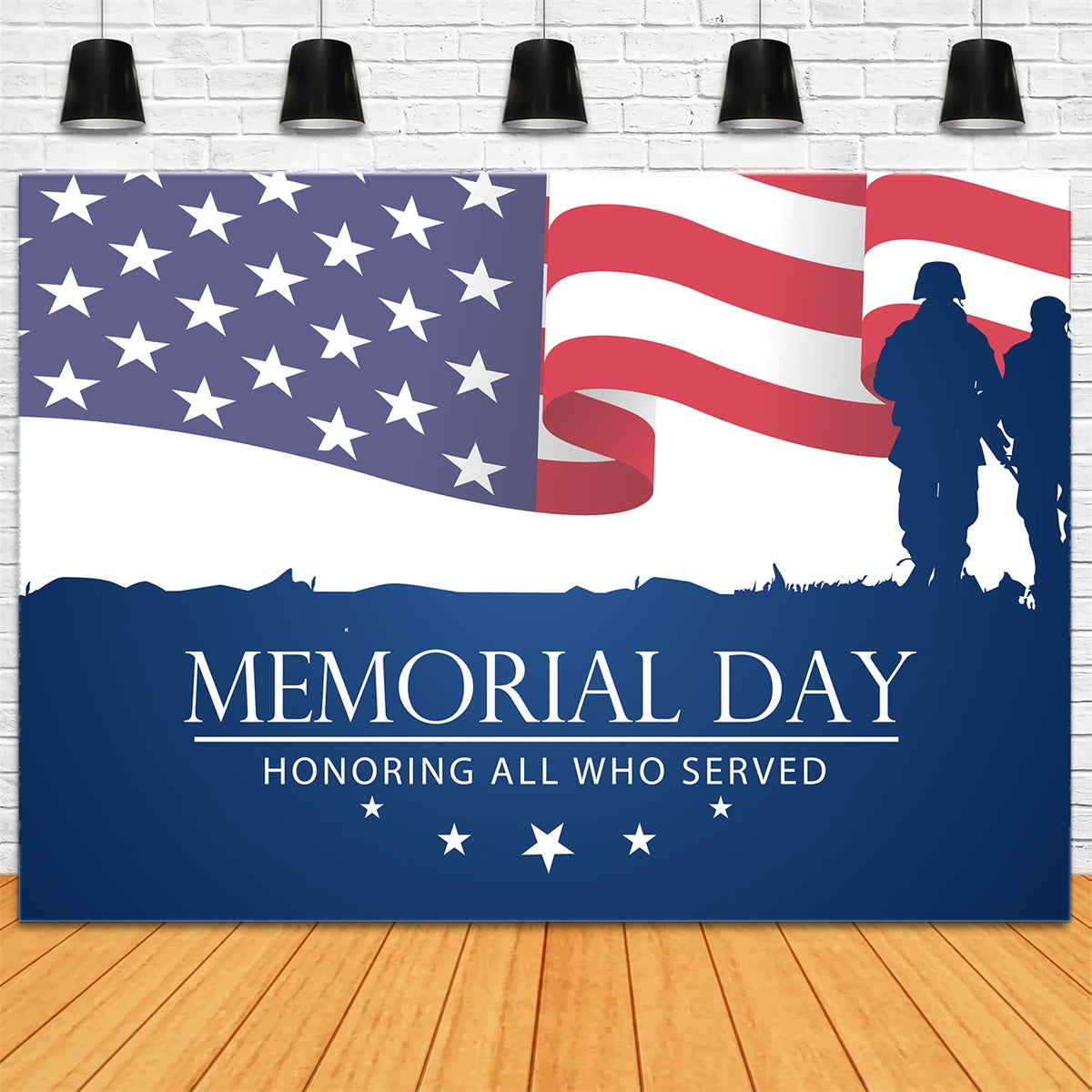 Memorial Backdrop Ideas Soldiers March Flag Backdrop TWW4-36