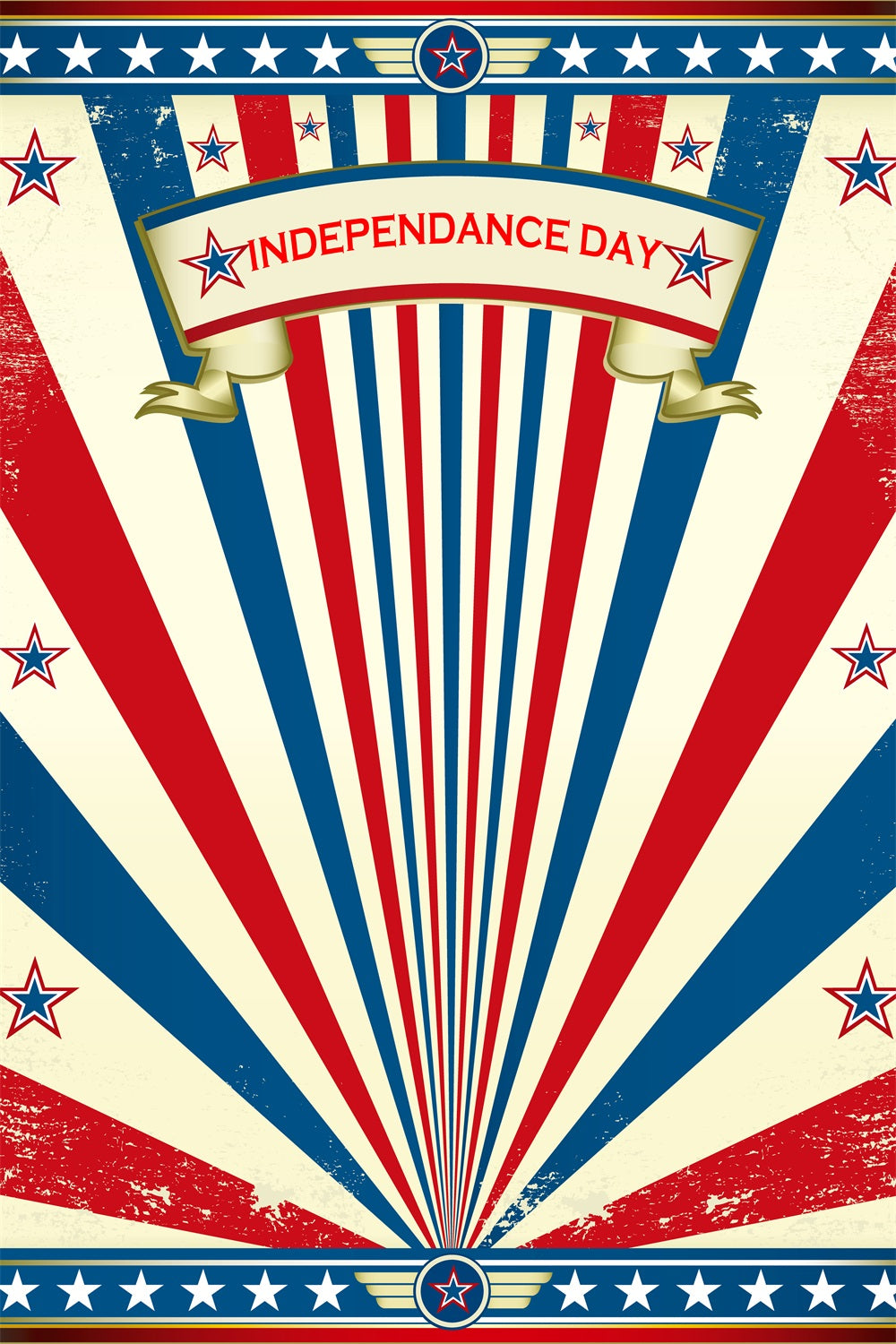 4th of July Backdrop American Flag Celebration Backdrop TWW4-3