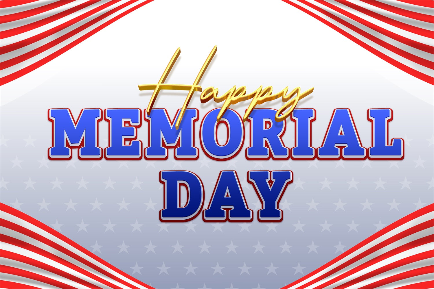 Memorial Backdrop Ideas Stars Stripes Salute Backdrop TWW4-40
