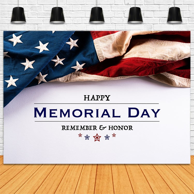 Memorial Backdrop Ideas Vintage Flag Honor Backdrop TWW4-47