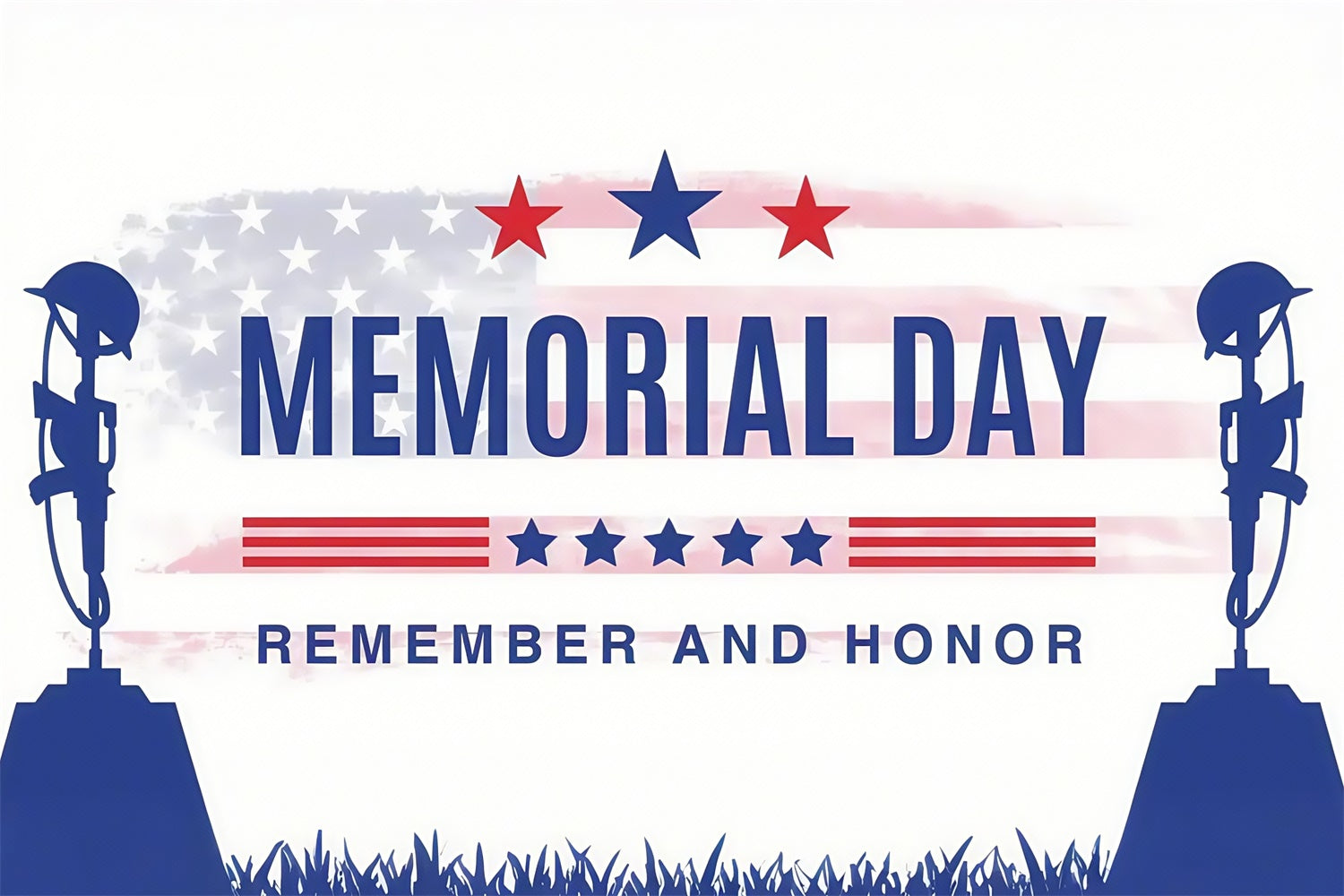 Memorial Backdrop Ideas Honor Rifle Helmet Backdrop TWW4-53