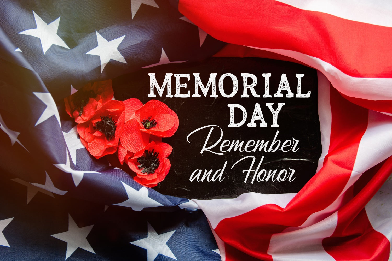Memorial Backdrop Ideas Poppy Flowers Flag Backdrop TWW4-55