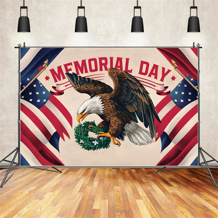 Memorial Backdrop Ideas Flying Eagle Flag Backdrop TWW4-58