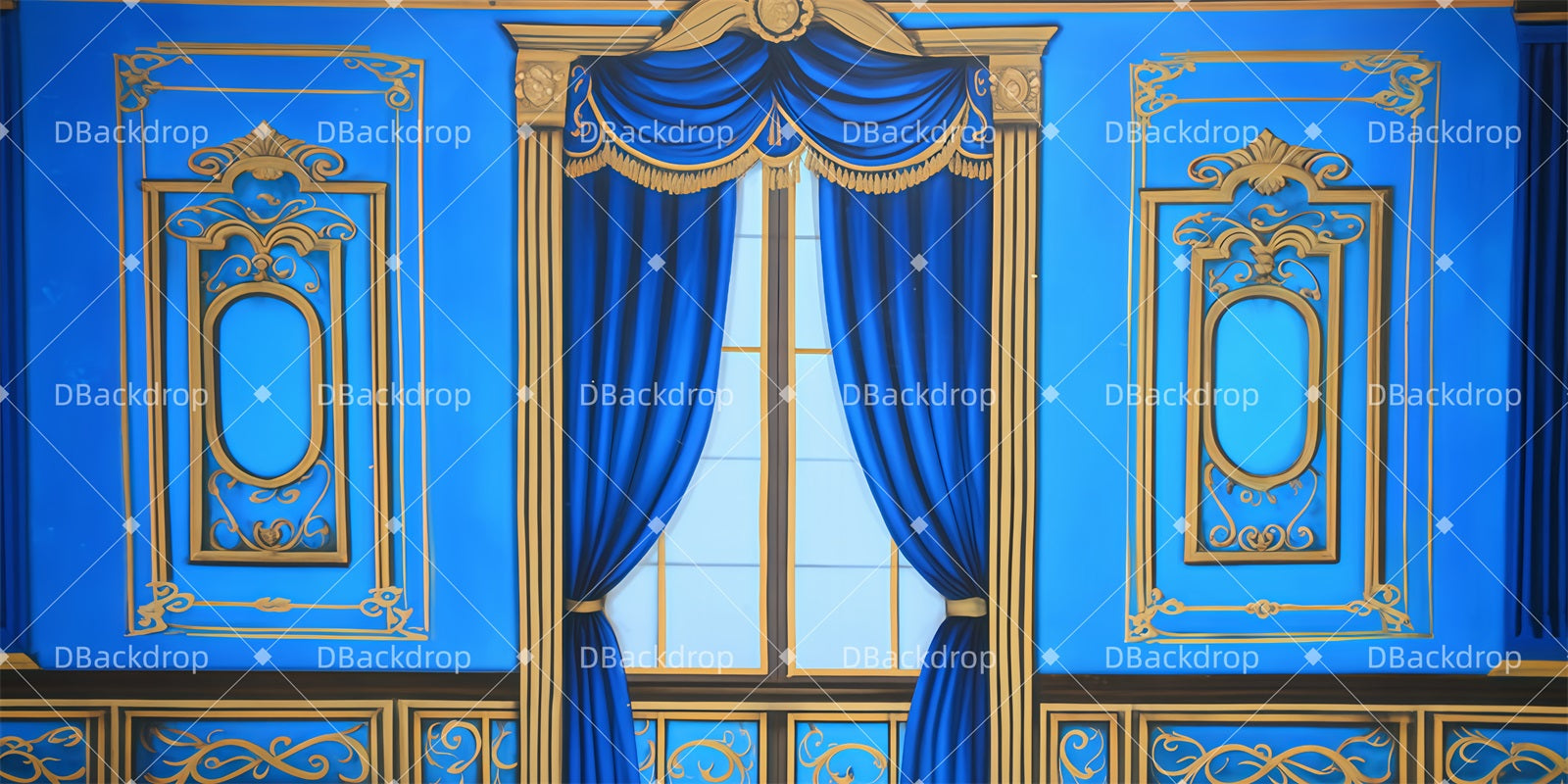 Dance Backdrop Princess and Pea Theater Stage Backdrop TWW510-T46