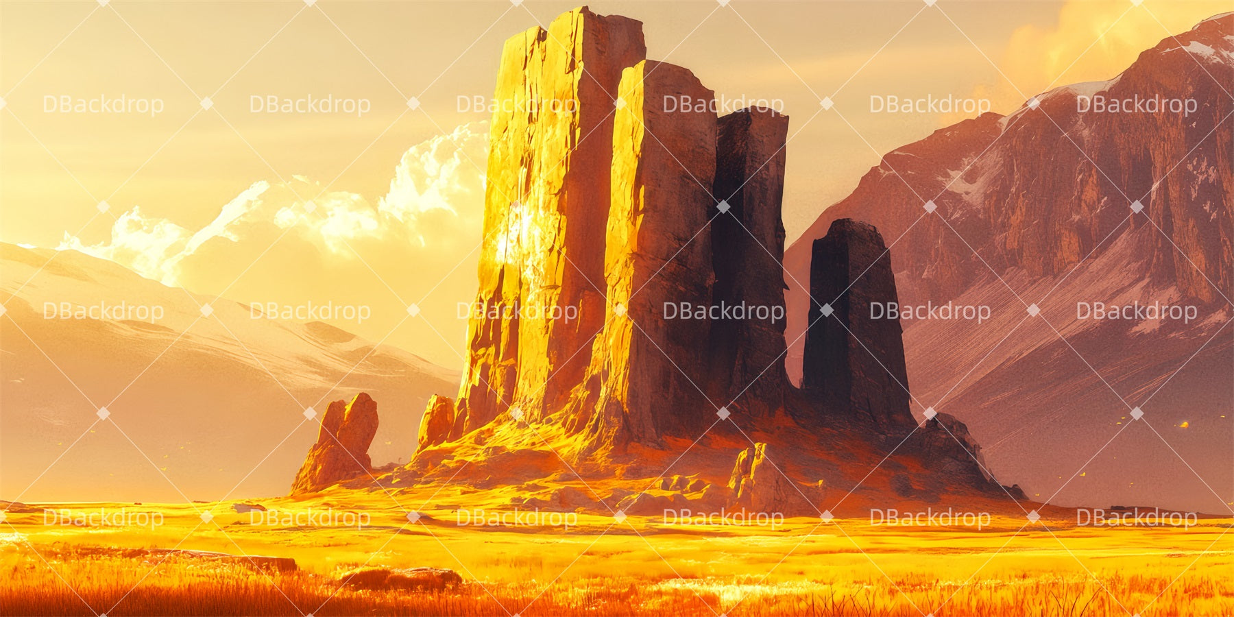 Large Stage Backdrops Pride Rock Stage Backdrops For Sale TWW511-T105