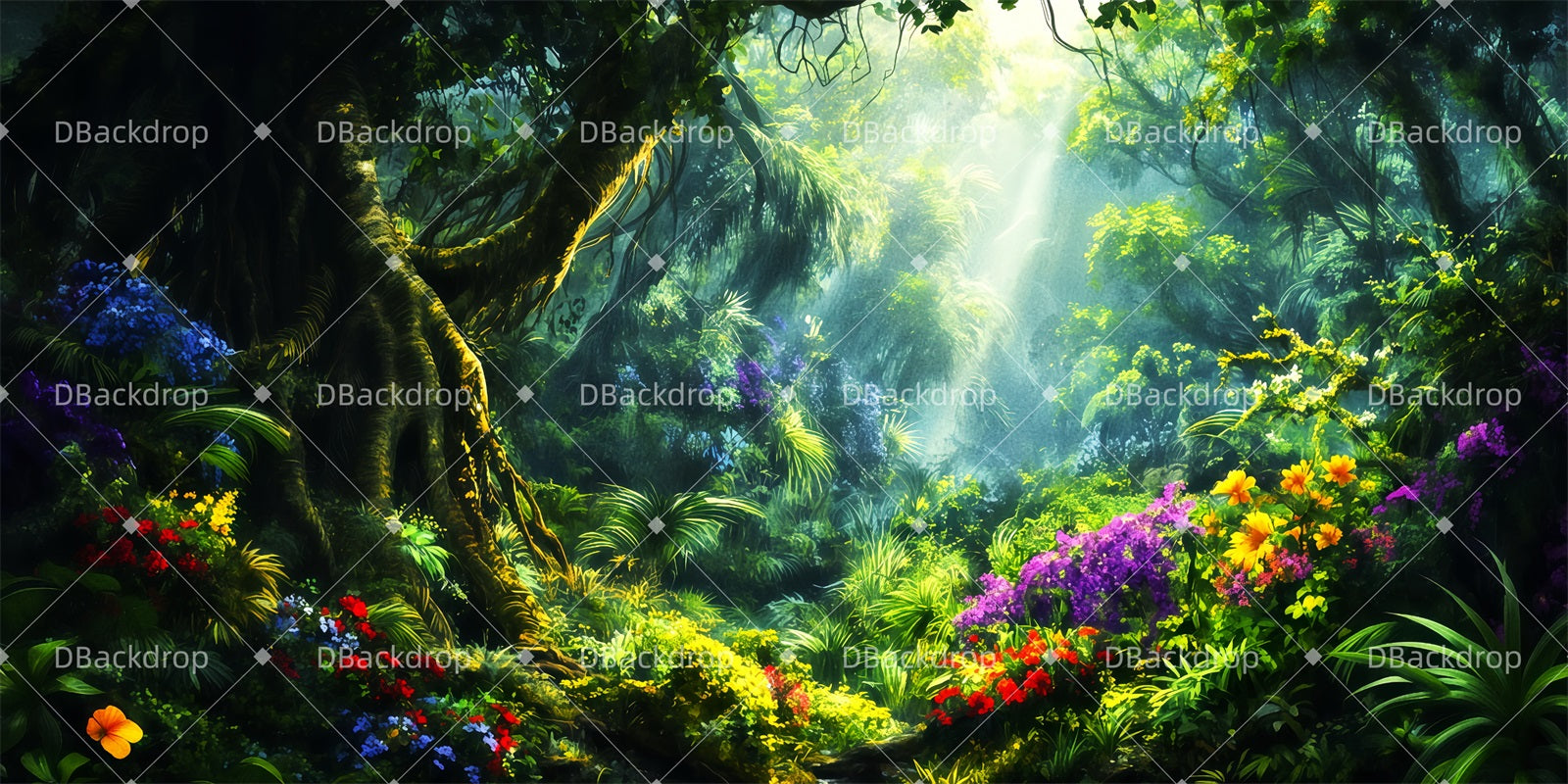 Forest Stage Backdrop Timon and Pumbaa’s Paradise Scenic Backdrops TWW511-T106