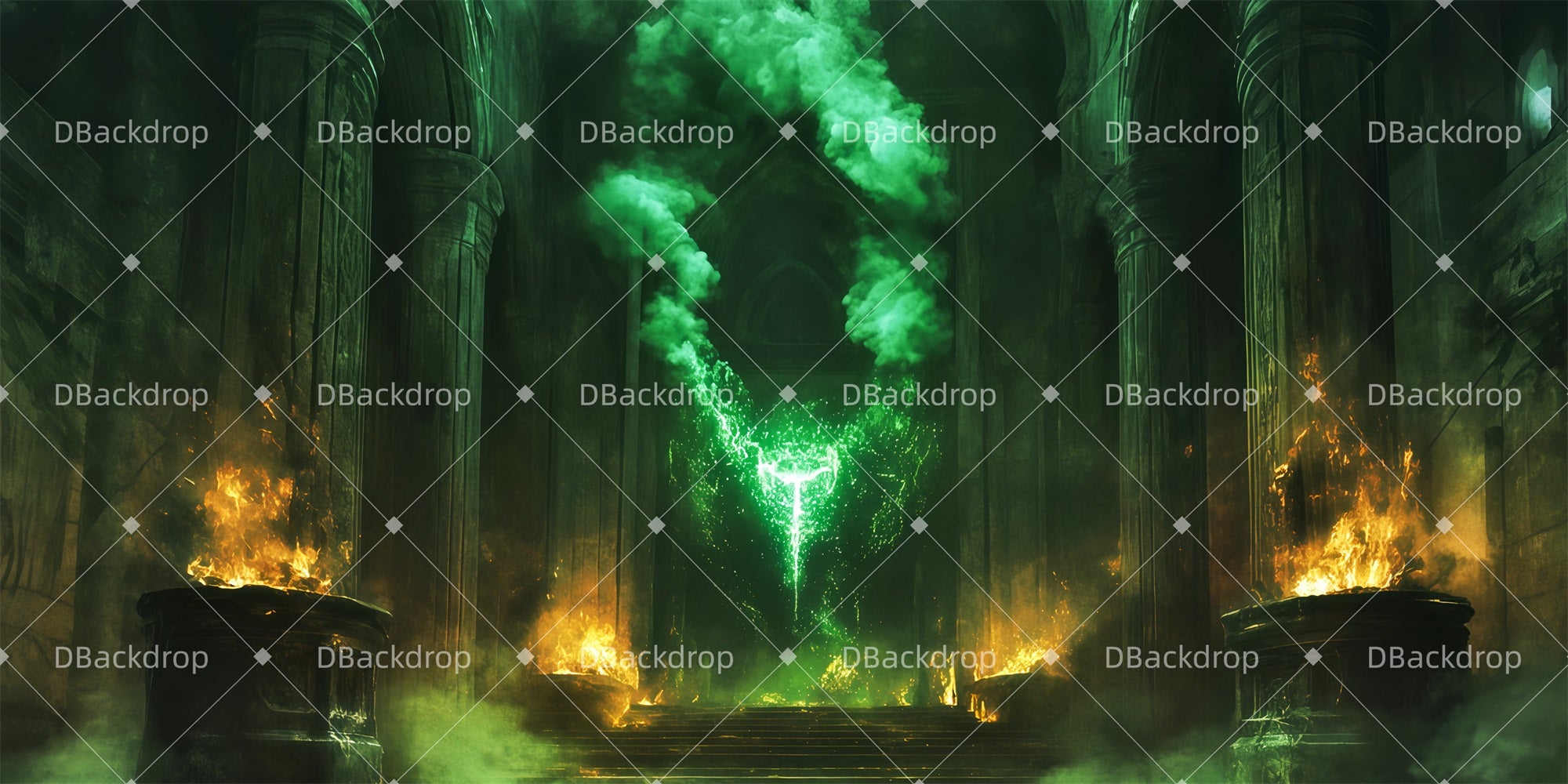 Professional Stage Backdrops Wizard's Chamber Scenic Backdrops TWW511-T130