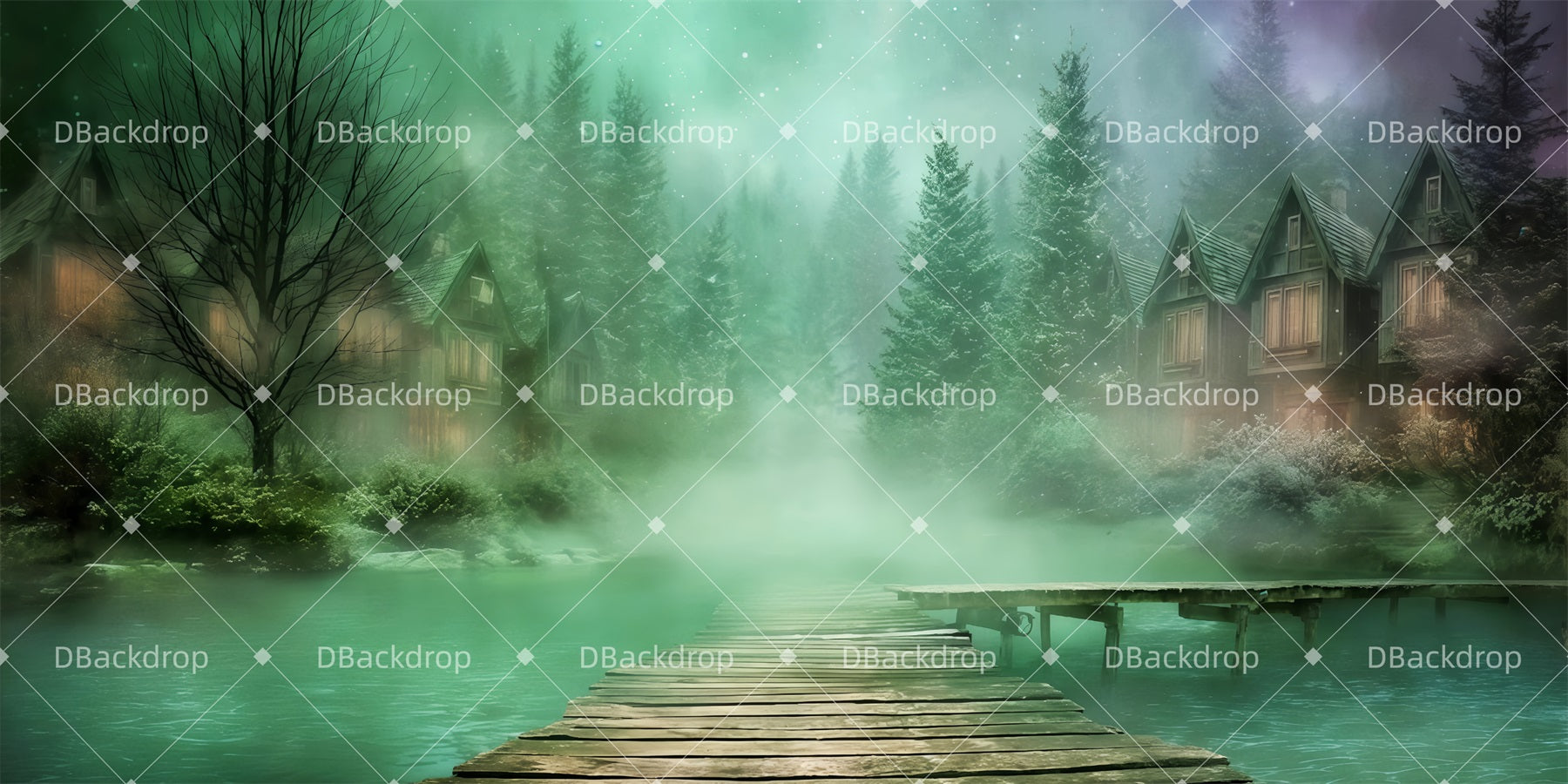 Theater Backdrop Town of Specter Stage Scenery Backdrops TWW511-T35