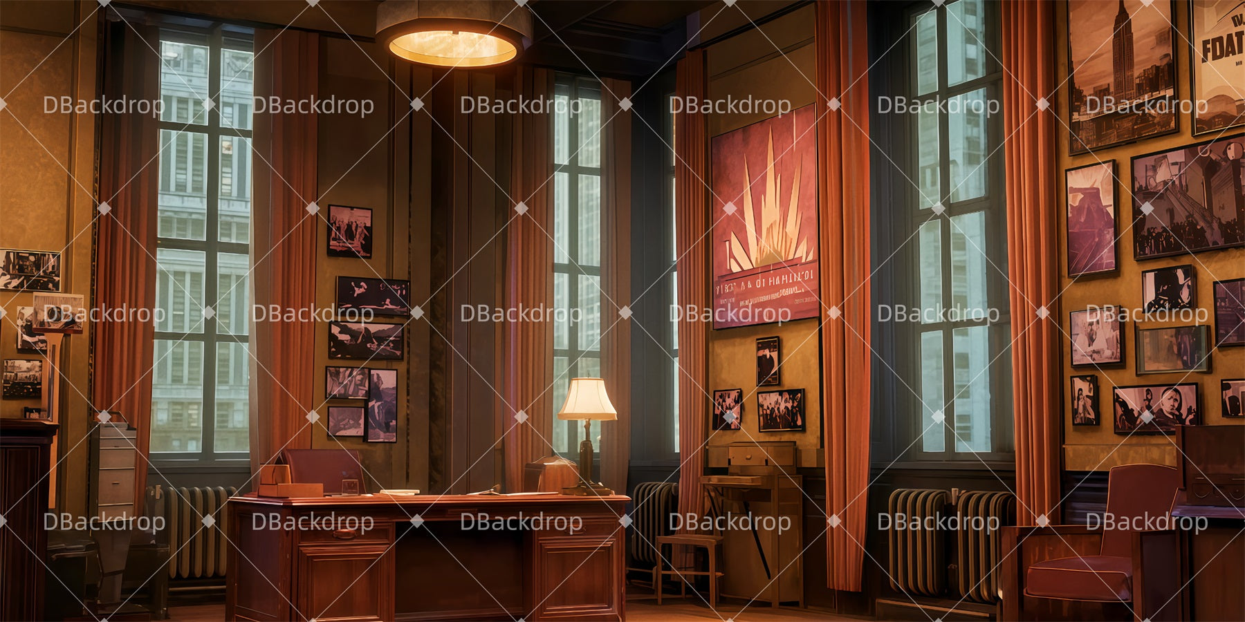 Professional Stage Backdrops Zangler's Office Performance Backdrops TWW511-T44