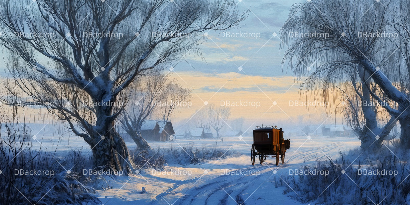 Theater Stage Backdrop Farewell Scene Forest Stage Backdrop TWW511-T68