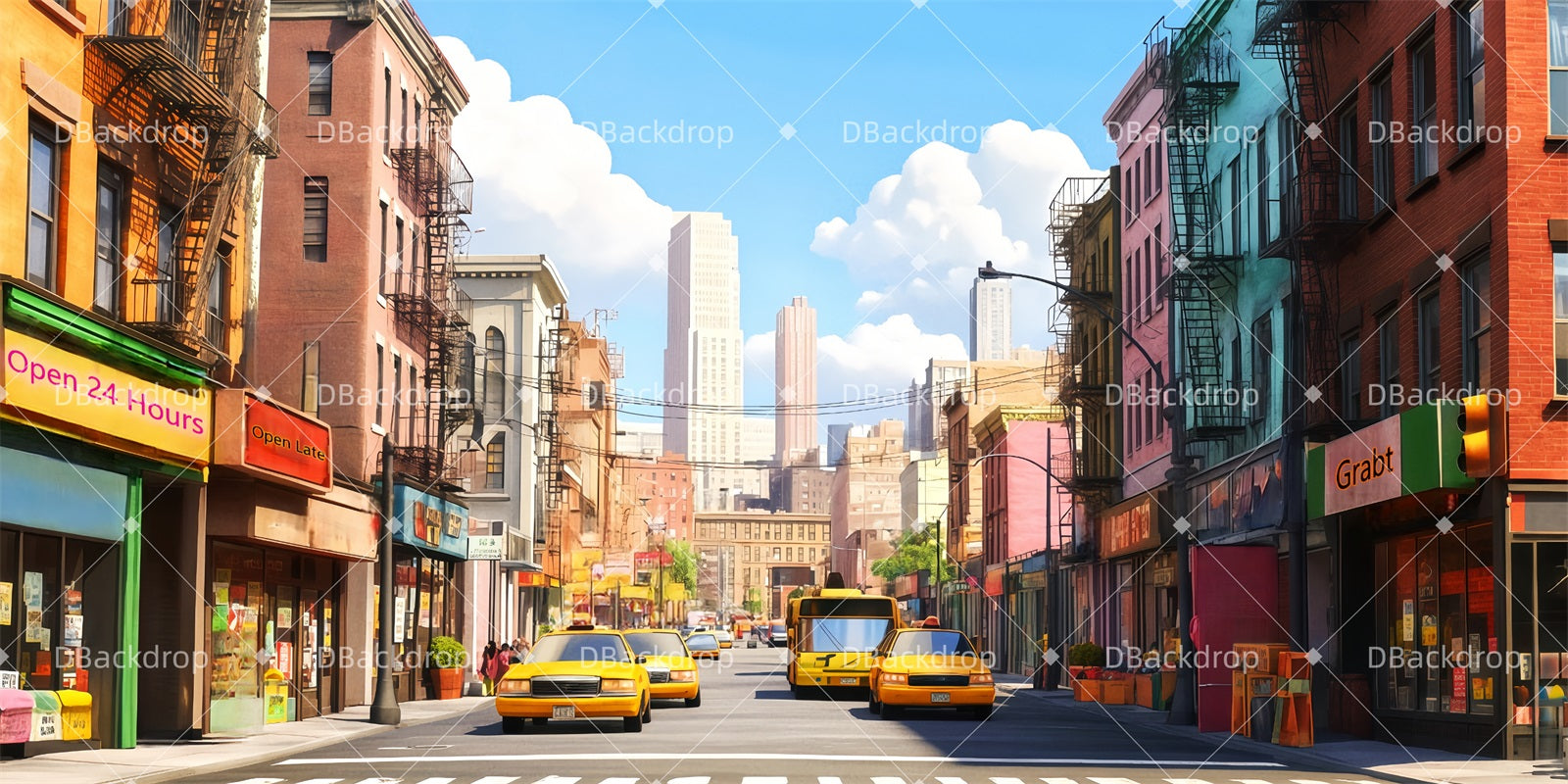 Movie Theater Backdrop Washington Heights Professional Stage Backdrops TWW511-T82