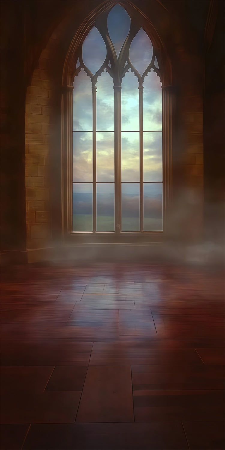 Vintage Photo Backdrop Twilight Arch Window Sweep Backdrop TWW57-76