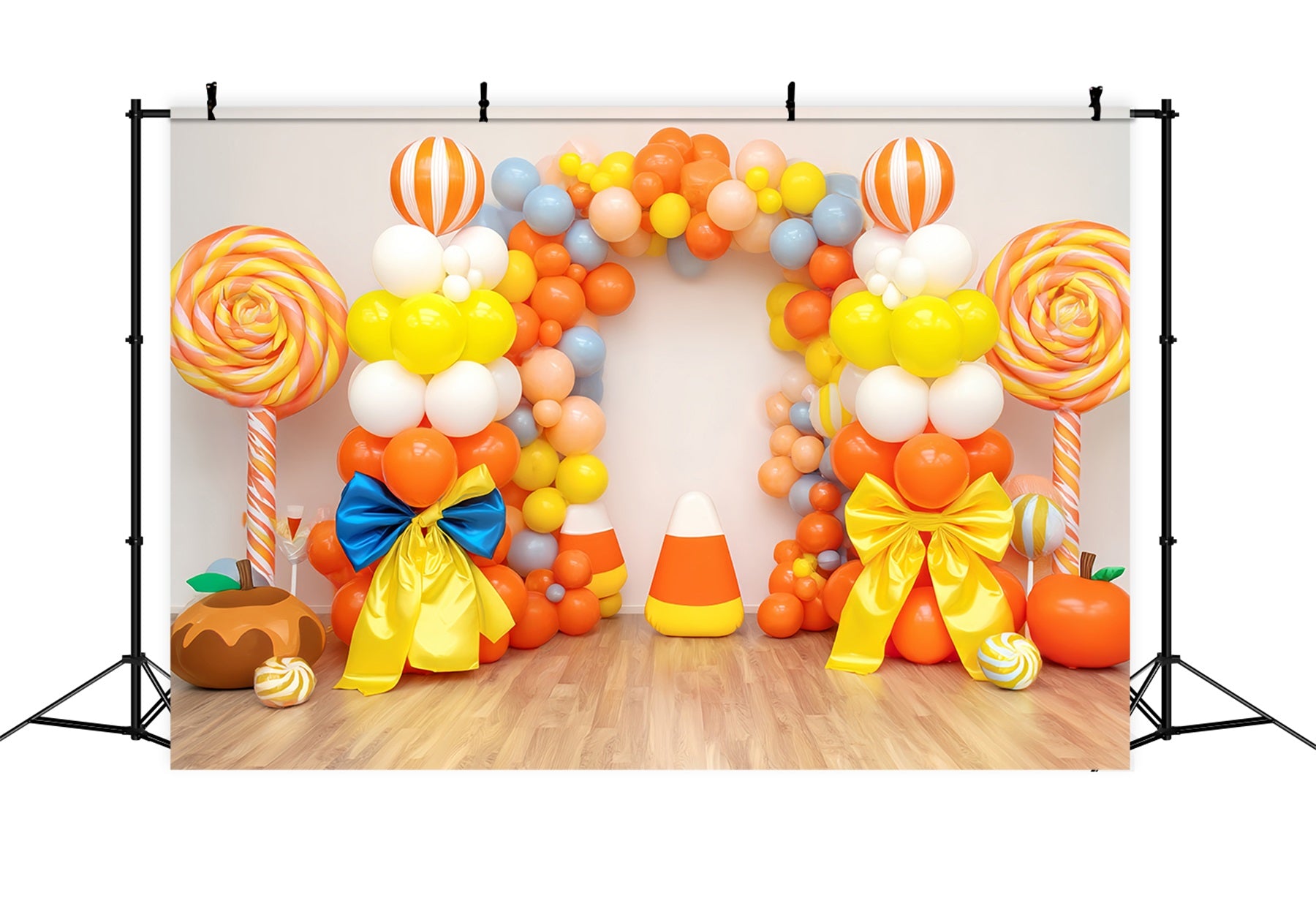Smash Cake Backdrop Candy Color Balloon Gateway Cake Smash Photography Backdrop TWW59-212