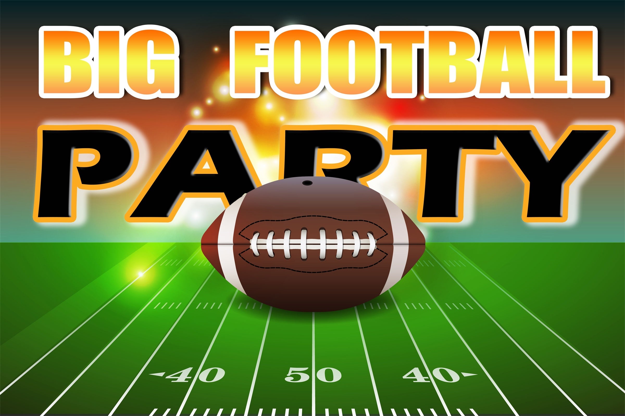 Football Backdrops Football Frenzy Celebration Sports Backdrop TWW6-1