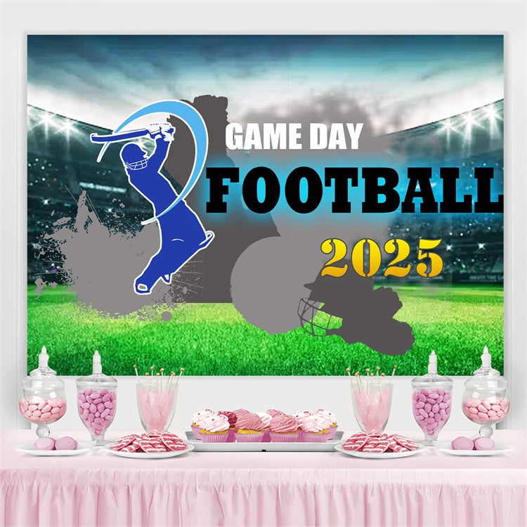Football Photo Backdrop Stadium Night Sports Photo Backdrop TWW6-17