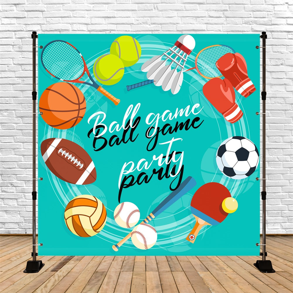 Sports Photo Backdrop Cartoon Sports Event Backdrop TWW6-21