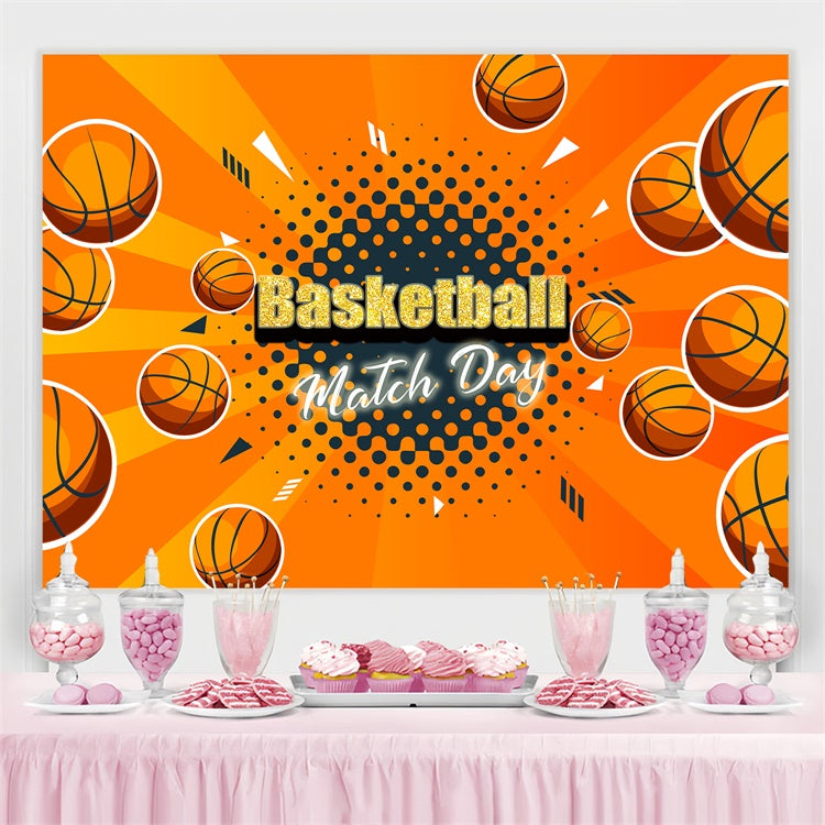 Basketball Backdrop Basketball Firestorm Sports Event Backdrop TWW6-22