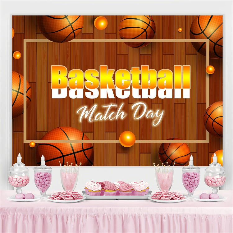 Basketball Backdrops Wooden Floor Basketball Sports Event Backdrop TWW6-23