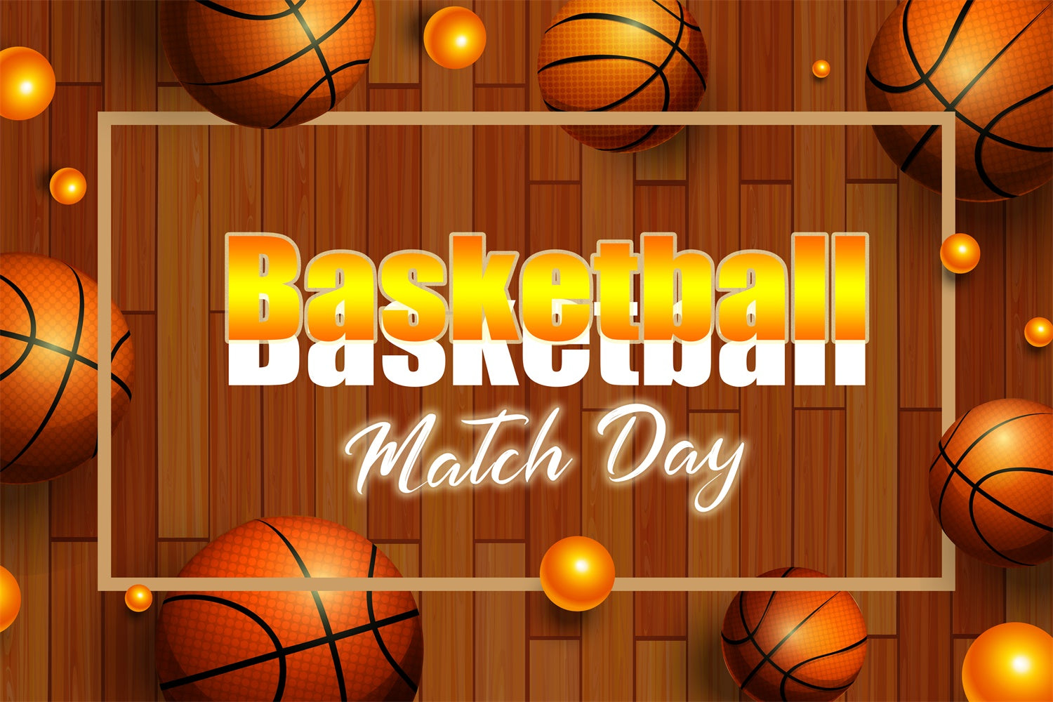Basketball Backdrops Wooden Floor Basketball Sports Event Backdrop TWW6-23