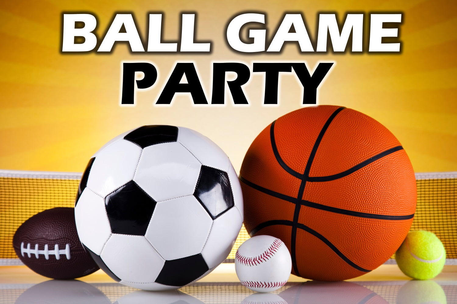 Sports Backdrop Golden Sports Party Scene Backdrop TWW6-9