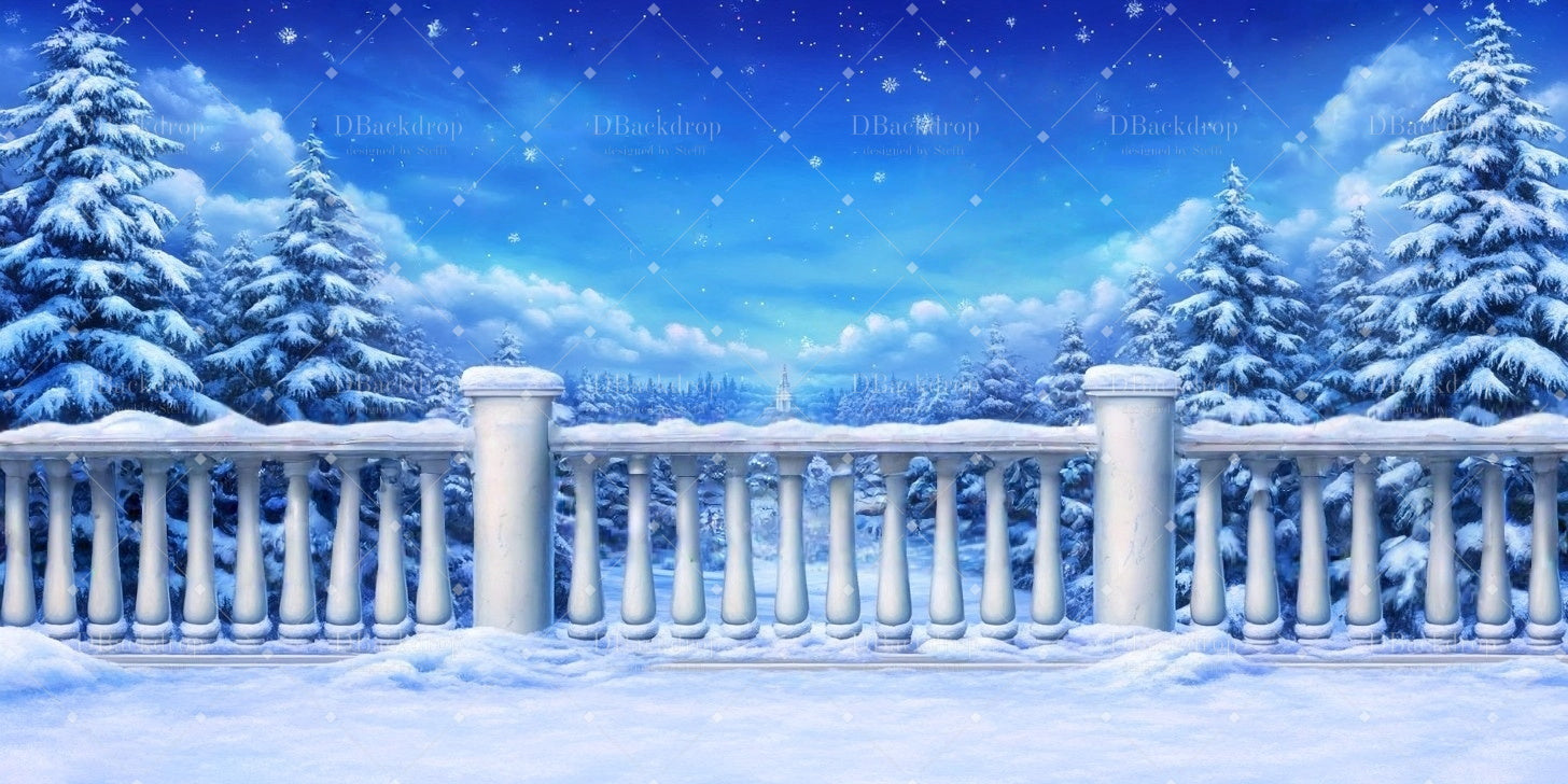 Dance Stage Backdrop Winter Terrace Professional Stage Backdrops CSH59-T31