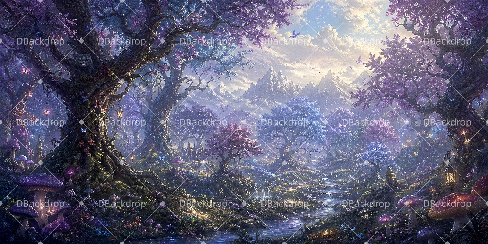 Forest Stage Backdrop Twilight Wonderland Performance Backdrop ZTT64-T4
